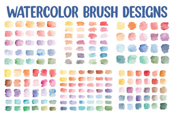 watercolor brush design bundle