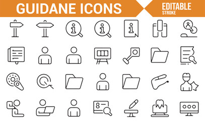 Icons Representing Navigation, Search, and File Organization