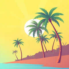 Clean ocean waves breaking on white sand beach with turquoise emerald coloured water