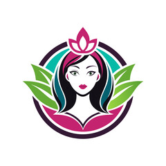beauty spa logo vector art illustration creative