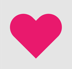 pink heart icon template