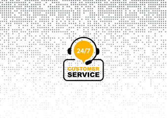Creative idea concept for business 24/7 customer service support 