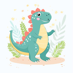 Obraz premium “Cute Dinosaurs”