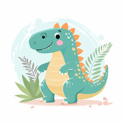 Fototapeta premium “Cute Dinosaurs”