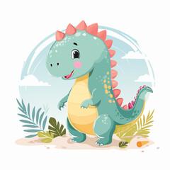 Obraz premium “Cute Dinosaurs”
