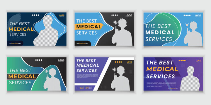 Bundle Medical YouTube Thumbnail Design Templates
