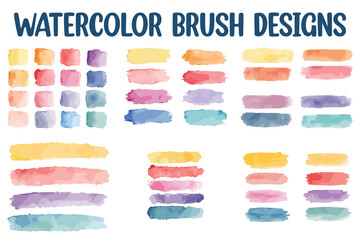 watercolor brush illustrator vector