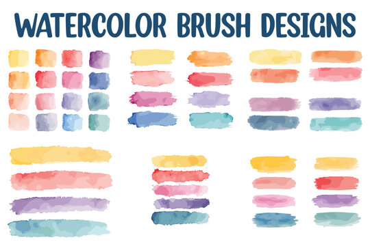 watercolor brush illustrator vector