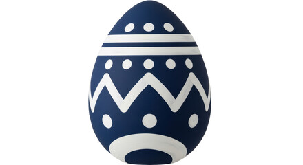 Isolated Decorated Easter Egg