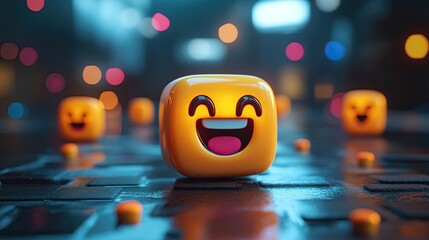 Email message with animated emoji reactions built-in