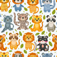 Naklejka premium Animal Faces