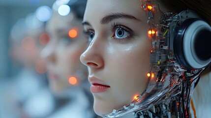 Employee reviews are done by robots reading facial microexpressions.