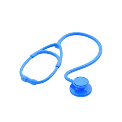 Blue medical stethoscope icon (1)