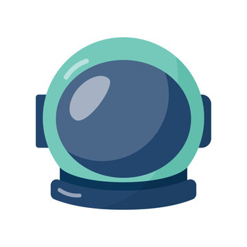 Astronaut Helmet Vector Illustration Space Exploration Gear