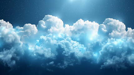 blue sky with clouds