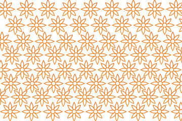 Vector seamless pattern with colorful flowers. Colorful abstract floral background.