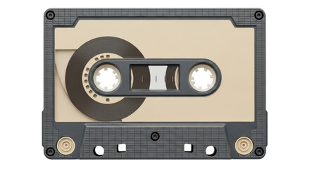 Isolated Vintage Cassette Tape