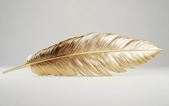 A golden quill symbolizing the power of Black writing, embodying the history and future of Black storytellers. Generative AI.