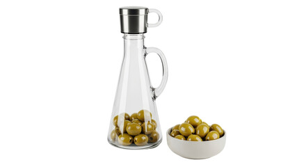 Isolated Olive Oil Bottle