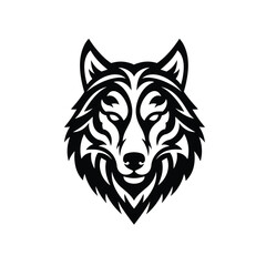 Fototapeta premium Wolf logo design vector symbol and graphic idea creative