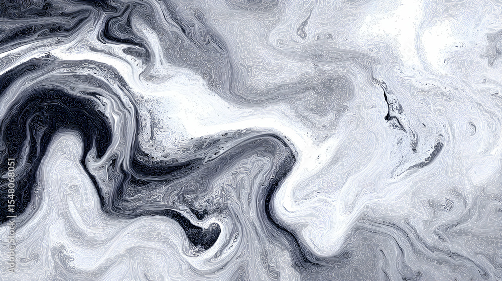 Aufkleber abstract swirling gray and white pattern with textured surface and fluid design