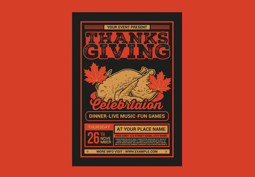 Thanksgiving Dinner Flyer