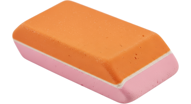 Isolated Two-Tone Eraser