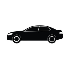 black car silhouette vector design illustration