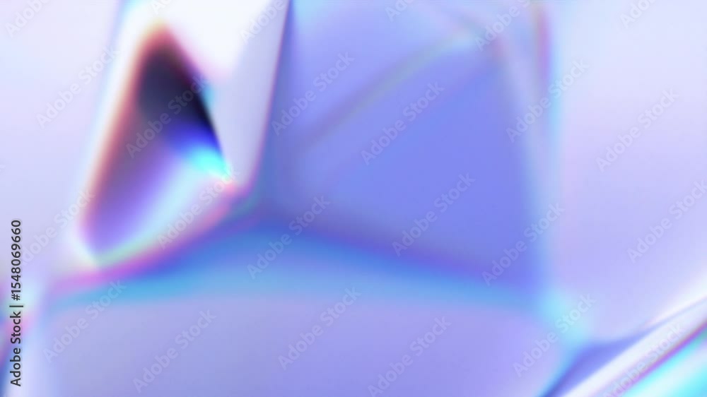 Poster abstract animation, 3d render of soft background with color refraction effect, 4k seamless looped vi
