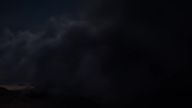 Dramatic Nighttime Military Conflict Featuring Armored Vehicles and Missile Fire