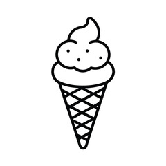 ice cream cone vector dessert sweet treat graphic