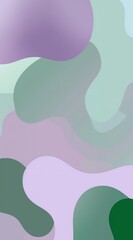 Abstract shapes blend in soothing pastel colors to create an artistic atmosphere