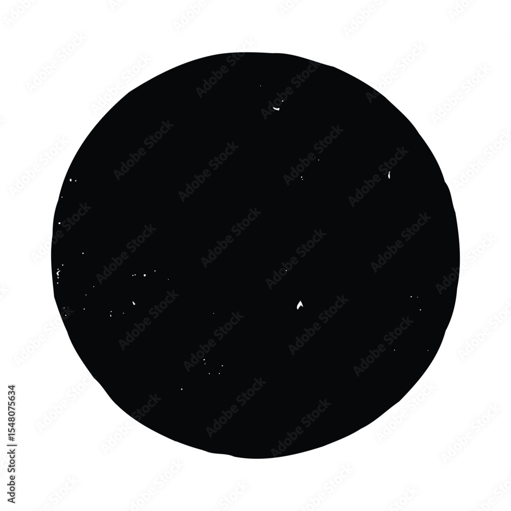 Poster closeup black and white circular image with speckles isolated on white background circle shape