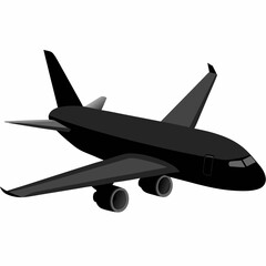 airplane on white background