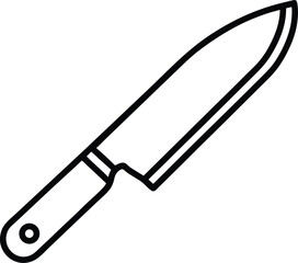 utility knife icon line art vector illustration on transparent background
