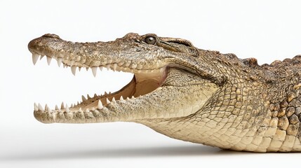 Obraz premium Close-up of a crocodile's head (1)