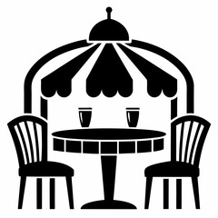 vector illustration of a bird cage