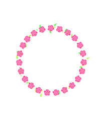 pink rose petals sirkel illustration background 