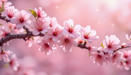 Obraz premium Blossoming cherry trees nature park photography spring atmosphere close-up view floral beauty