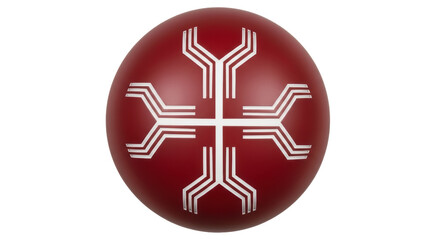 Obraz premium Isolated Red Sphere