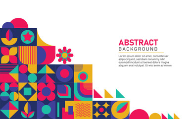 geometric Abstract background design, presentations and other elements