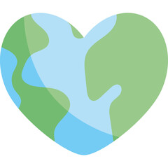 Heart Shaped Earth for Earth Day
