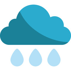 Earth Day Cloud Flat Illustration