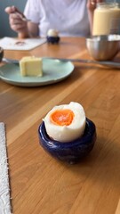 Boiled Egg Breakfast with Cozy Kitchen Aesthetic