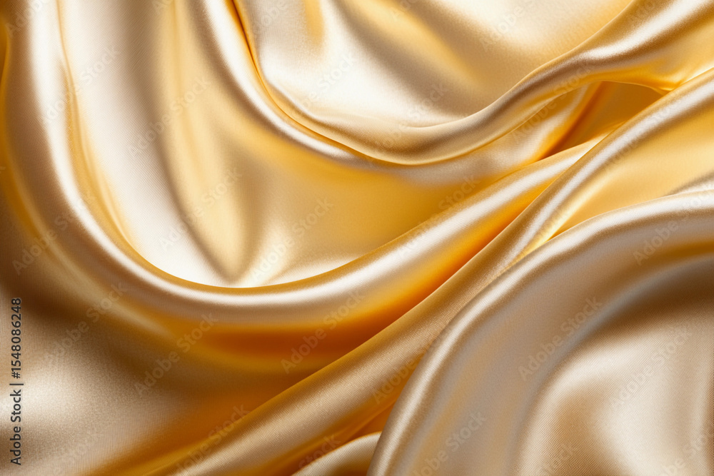 Poster elegant silk fabric drapes gracefully with a smooth texture generative ai