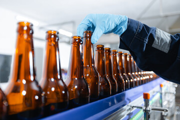 Automation in beer production: bottling line with robotic precision
