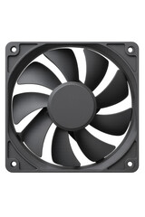 Cooling fan spinning with transparent background for easy integration