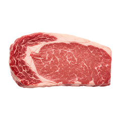 Raw Red Meat Steak Isolated on Transparent Background
