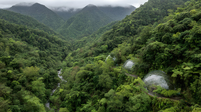 structures floating like jellyfish over mountains made of crystal