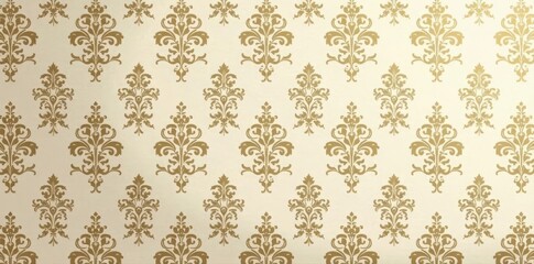 Intricate beige floral damask wallpaper, ornate design, wallpaper texture, floral damask wallpaper, damask